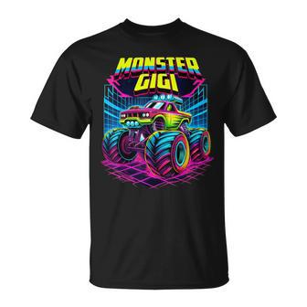 Monster Truck Gigi Monster Truck Are My Jam Truck Lovers T-Shirt - Thegiftio UK