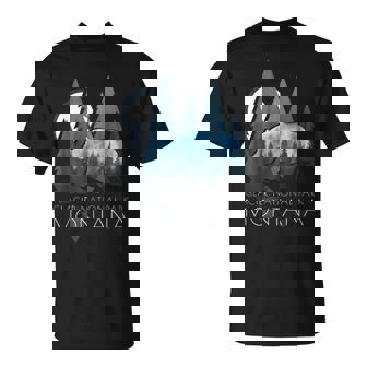 Montana Glacier National Park Bear In Trees T-Shirt | Mazezy