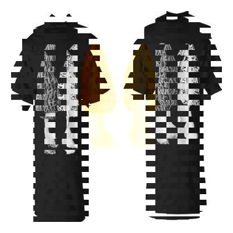 Morel Mushrooms Foraging Wild Mushrooms T-Shirt | Mazezy