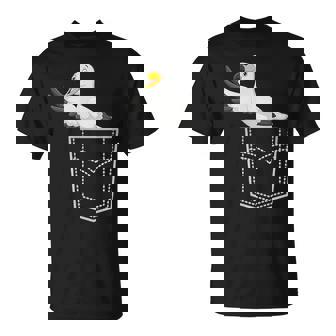 Mouette Mignonne Dans La Poche Mouettes Drôles T-Shirt - Cadeauxyz