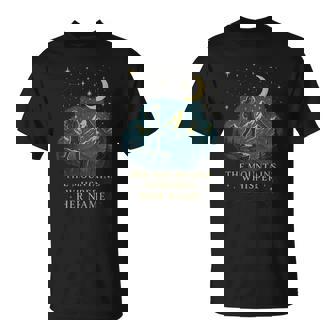 The Mountains Whisper My Name Retro Night Hiking Camping T-Shirt | Mazezy