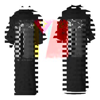 Mozambique Soviet Union Flag Mozambiquan CCCP Heritage T-Shirt | Mazezy