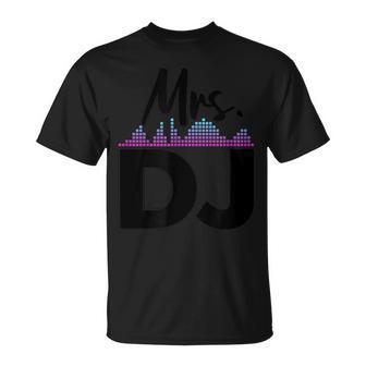 Mrs Dj Wife Disc Jockey Camiseta unisex - Regaloses