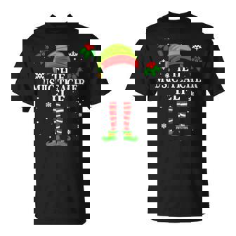 The Music Teacher Elf Christmas Matching T-Shirt | Mazezy