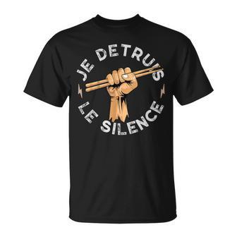 Musicien Batteur Baguette De Batterie Drôle Cadeau Musicien T-Shirt - Cadeauxyz