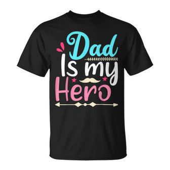 My Dad Is My Hero ギフト 父の日 クール キッズ シャツ メンズ レディース Tシャツ - Kawaiitshirt