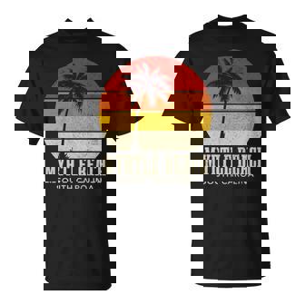 Myrtle Beach South Carolina Vintage Sunset Surfer Retro T-Shirt | Mazezy