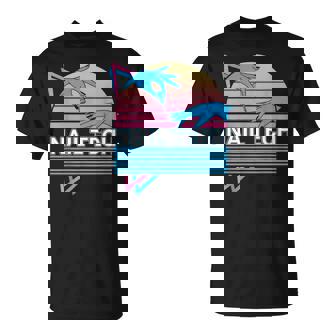 Nail Tech Nail Technician Manicurist Retro T-Shirt | Mazezy