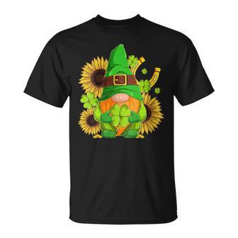 Nain De Trèfle Avec Tournesols Pour Laaint-Patrick T-Shirt - Cadeauxyz