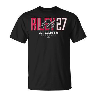 Name Number City Austin Riley 27 Atlanta Baseball Mlbpa T-Shirt | Mazezy
