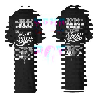 Nana Of The Birthday Boy Hockey Ice Cream Drip Family T-Shirt | Mazezy