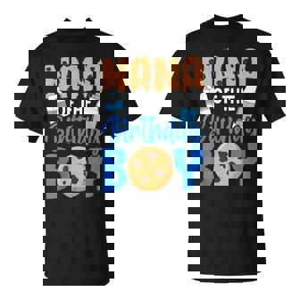 Nana Of The Birthday Boy Milk And Cookies 1St Birthday T-Shirt | Mazezy