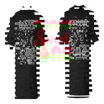 Nanny Of The Sweet One Watermelon Cookies Bday Party T-Shirt | Mazezy