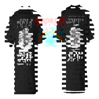 Napalm Death Rainbow Bunny ピンク ナパーム デスラビット Tシャツ - Kawaiitshirt