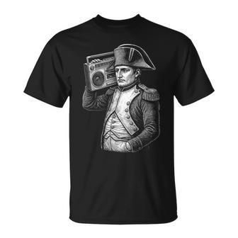 Napoleon Boombox Retro Música Historia Humorintage Regalo Camiseta unisex - Regaloses