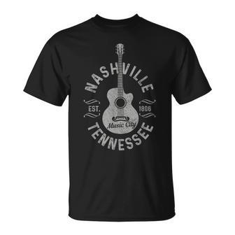 Nashville Tennessee Guitareintage T-Shirt - Cadeauxyz