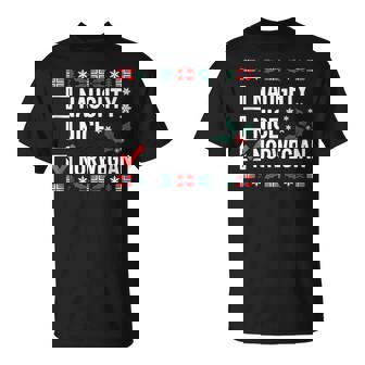 Naughty Nice Norwegian Norway Christmas Holiday Scandinavian Tank Top T-Shirt | Mazezy