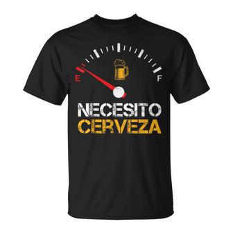 Necesito Cerveza Quote Saying Spanish Beer Lover T-Shirt - Monsterry