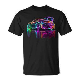 Neon Sports Car T-Shirt - Thegiftio UK