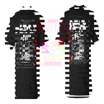 Nepal Flag Outfit Idea For Women Nepalese Nepali Culture T-Shirt | Mazezy