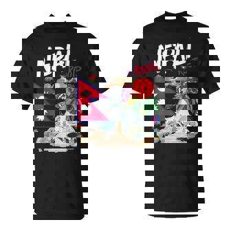 Nepal Flag Outfit Idea For Women Nepalese Nepali Themed T-Shirt | Mazezy