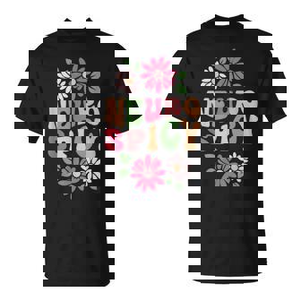 Neurospicy レトロフラワー Tシャツ - Kawaiitshirt