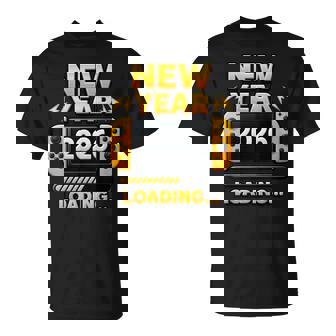 New Year 2026 Loading Gaming Controller New Years Eve Party T-Shirt - Monsterry