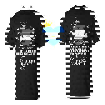 Nicaraguan Queen Nicaragua Flag Proud Nicaraguan Woman T-Shirt | Mazezy