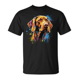 Niedlicherizsla Hund Auf Gemalterizsla T-Shirt - Geschenkecke
