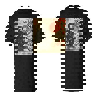 Ninja Samurai Japanese Warrior Costume Sumi-e Art T-Shirt | Mazezy