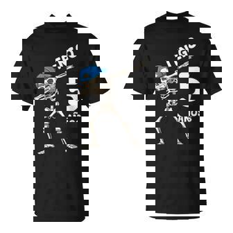 Niños 5 Cumpleaños Dabbing Esqueleto Regalo De Cinco Años Niños Camiseta unisex - Regaloses