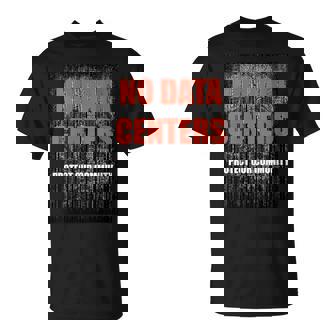 No Data Centers Skull T-Shirt | Mazezy