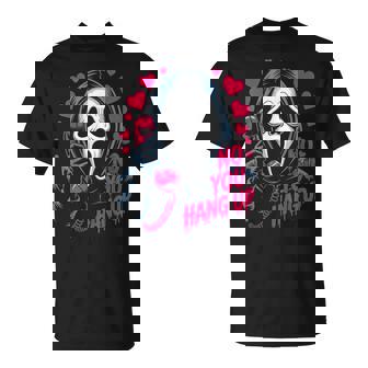 No You Hang Up Ghost Calling Horror Romantic Halloween T-Shirt | Mazezy