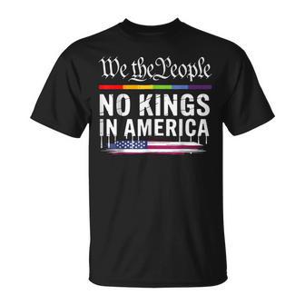 No Kings In America We The People Lgbt T-Shirt - Thegiftio UK