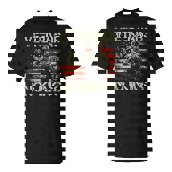 No Kings Veterans Patriotic America Flag No Kings T-Shirt | Seseable CA