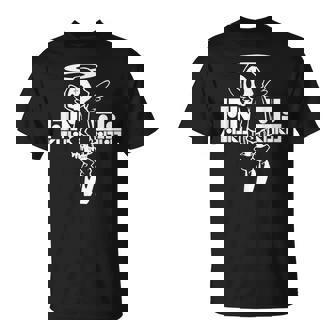 Nog-T-0012-天使-黒 Tシャツ - Kawaiitshirt