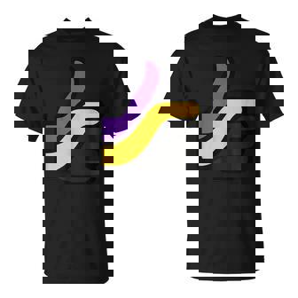 Non Binary Pride Flag Colors Nonbinary Transgender Thumbs Up T-Shirt | Mazezy