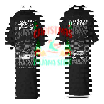 Nordic Skating Christmas Pajama Shirt Nordic Skating Xmas Tank Top T-Shirt | Mazezy