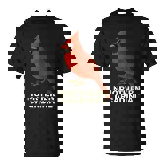Northern Cardinal Bird Tee T-Shirt | Mazezy