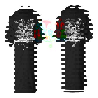 Nurse Colorful Leopard Christmas Santa Sunglasses Job Team T-Shirt | Mazezy