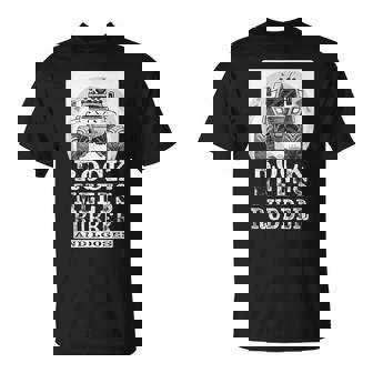 Off-Road Rock Meets Rubber Crawler Four Wheel With Big Tires T-Shirt | Mazezy