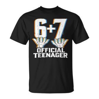 Official Nager I'm 13Th Birthday 6 7 Meme Six Seven Slang T-Shirt - Thegiftio UK