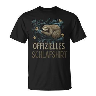 Offizelleschlaf Faultier T-Shirt - Geschenkecke