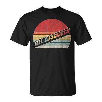Oh Biscuits Retro Vintage Humor Fun T-Shirt - Thegiftio UK