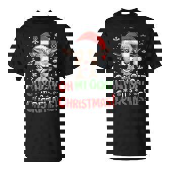 Oh My Goat It's Christmas Cartoon Farm Animal Outfit Xmas Tank Top T-Shirt - Monsterry