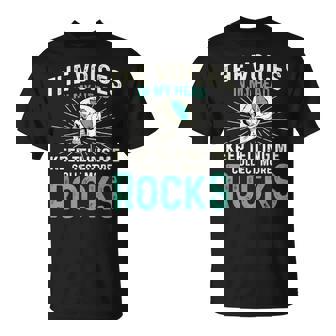 Theoices In My Head ロックコレクター ジオードハンター 地質学 Tシャツ - Kawaiitshirt