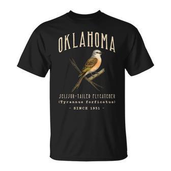 Oklahoma Scissor-Tailed Flycatcher Bird T-Shirt | Mazezy