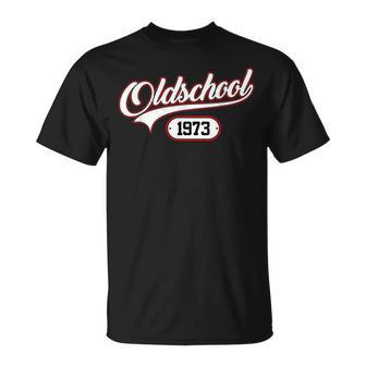 Oldschool 1973 Jahrgang Geburtsjahr Geburtstag Birthday T-Shirt - Geschenkecke