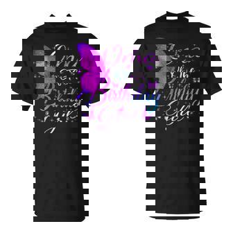 Oma Of The Birthday Girl Butterfly Party Matching Family T-Shirt | Mazezy