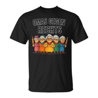 Omas Gegen Rechts Nie Wieder Ist Jetzt Kontra Hass Und Wut T-Shirt - Seseable
